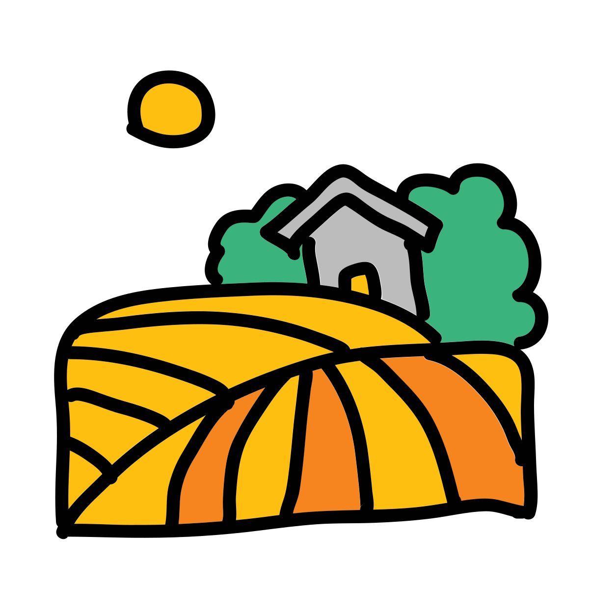 doodle style campo icon