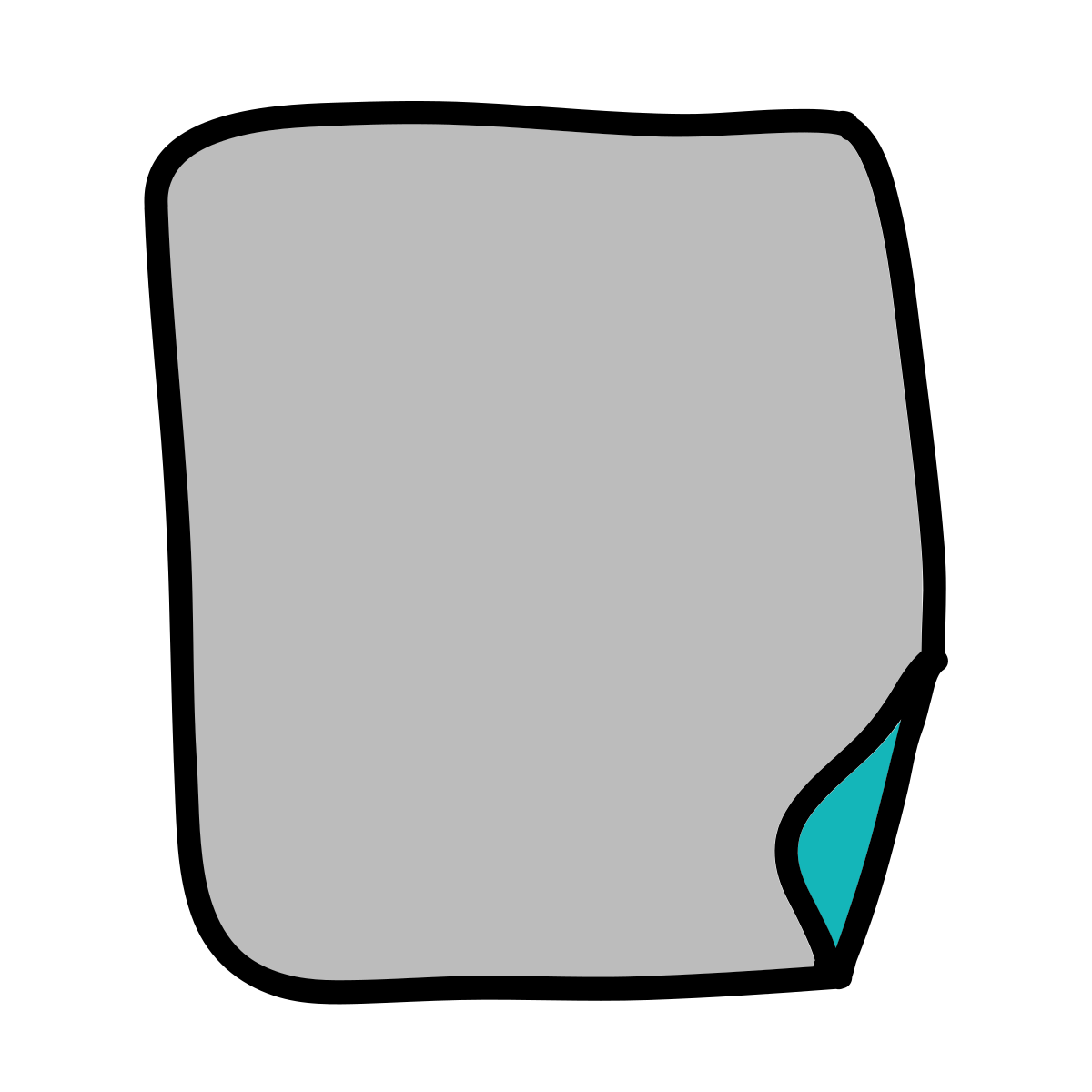 doodle style file icon