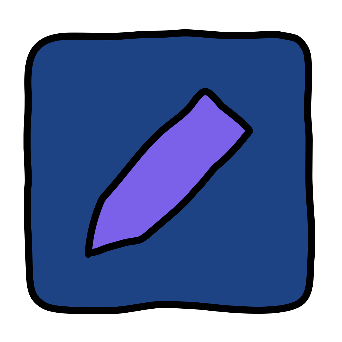 doodle style fill and sign  v2 icon