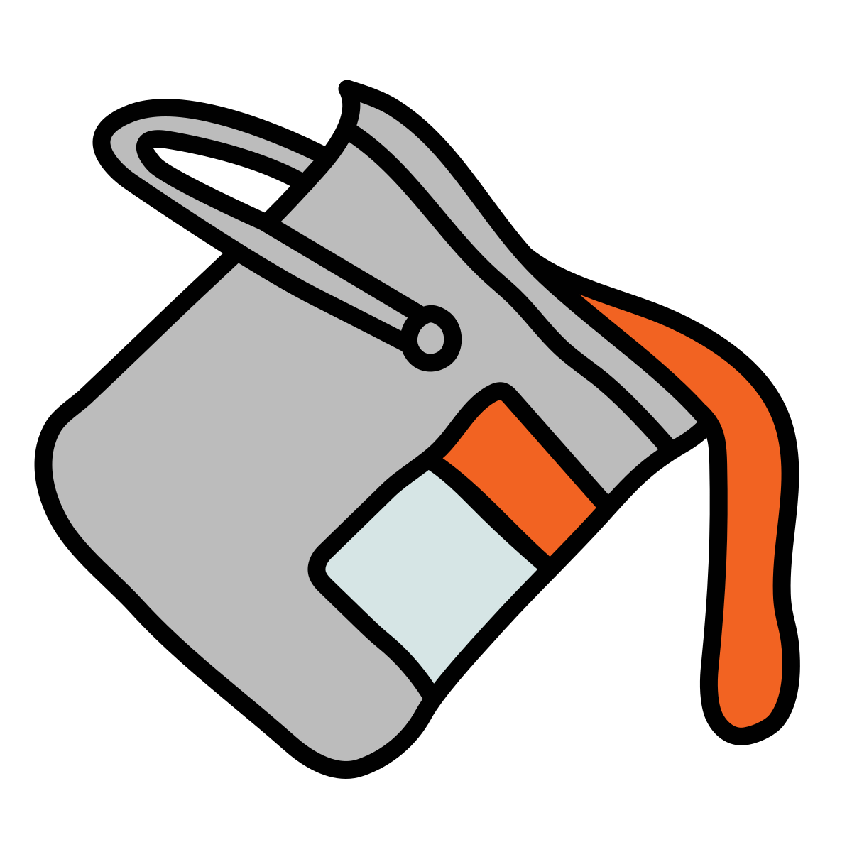 doodle style fill color icon