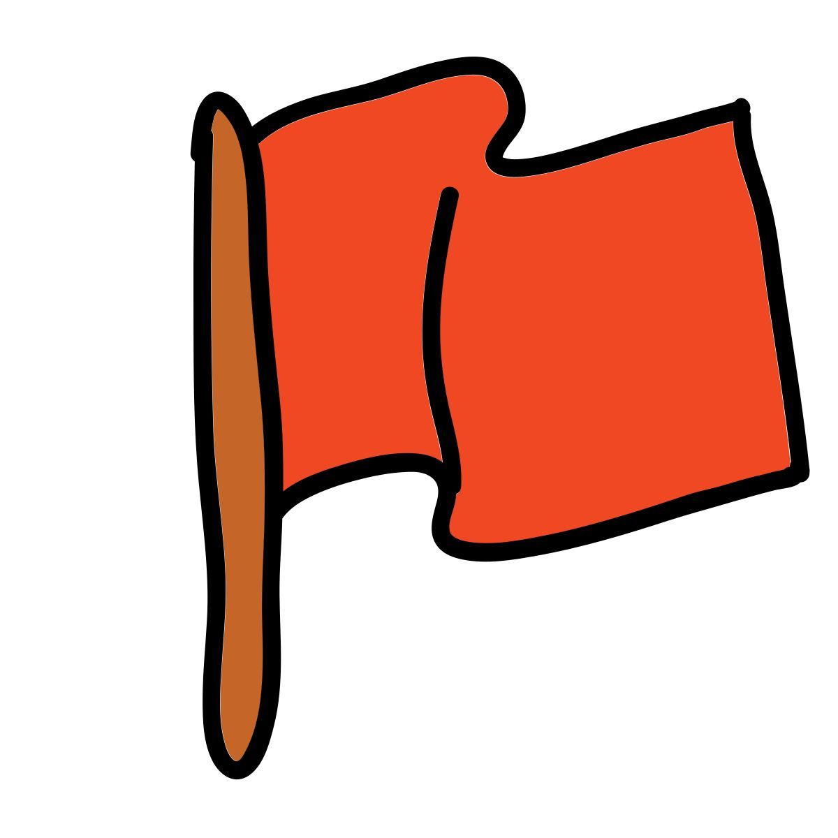 doodle style flag icon