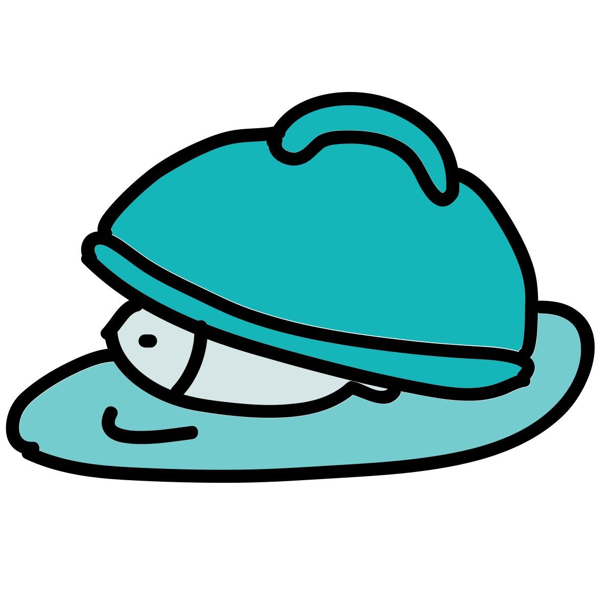 doodle style 鱼菜 icon