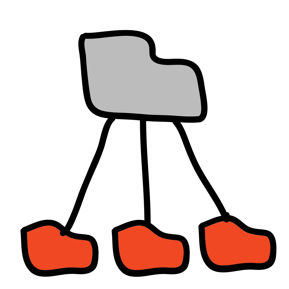 doodle style folder invoices icon