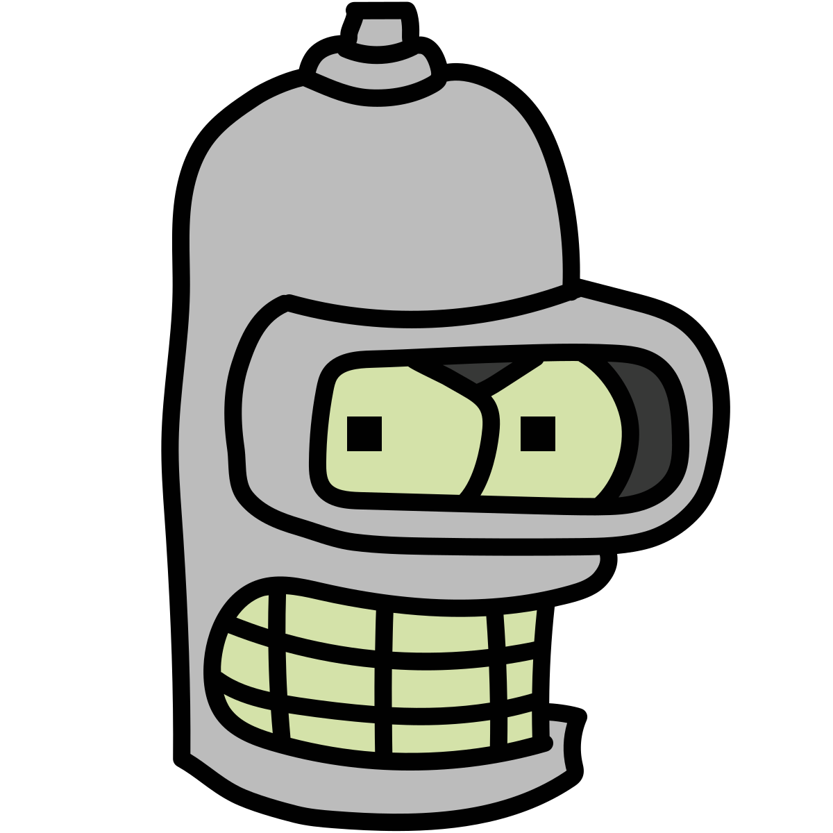 doodle style futurama bender icon