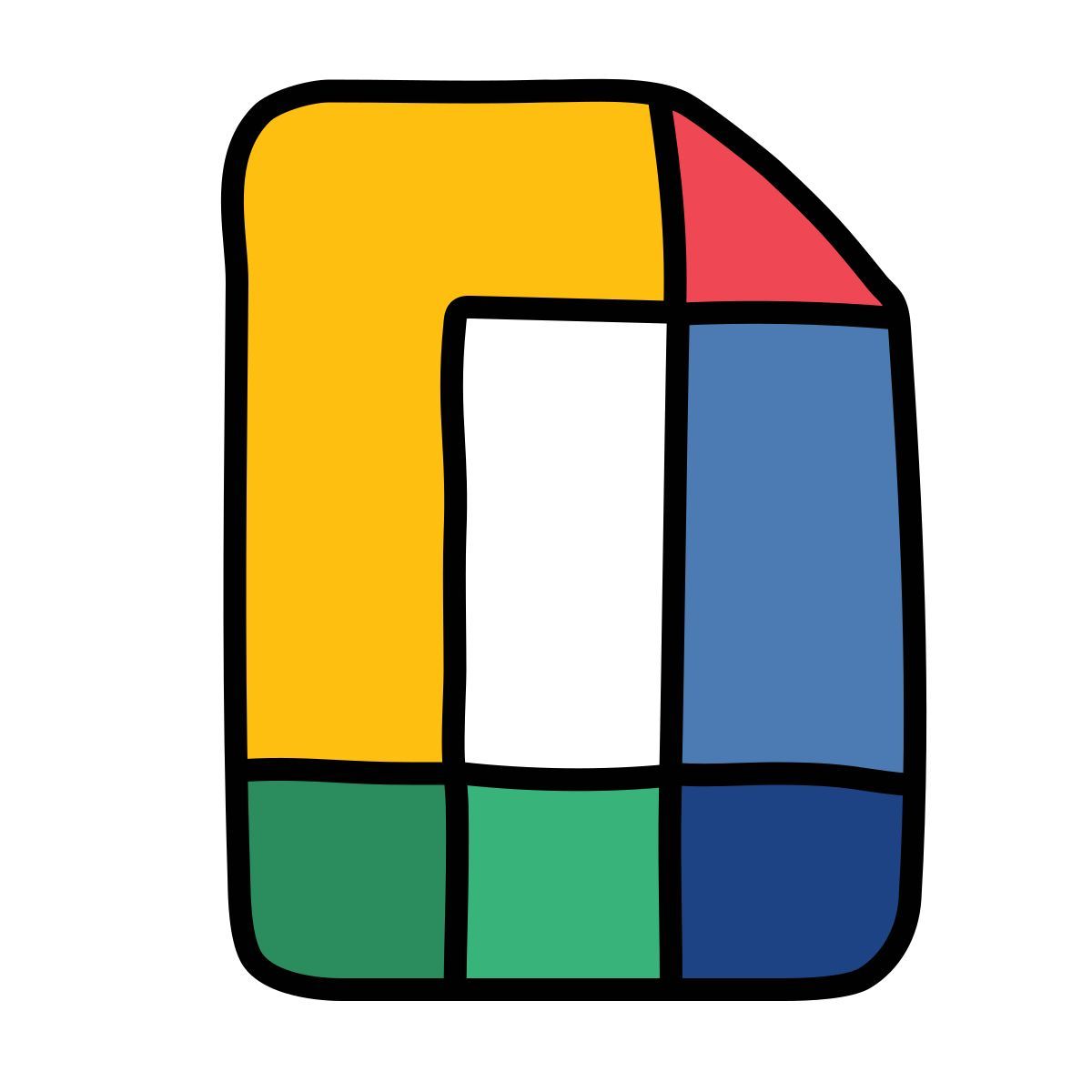 doodle style google docs icon