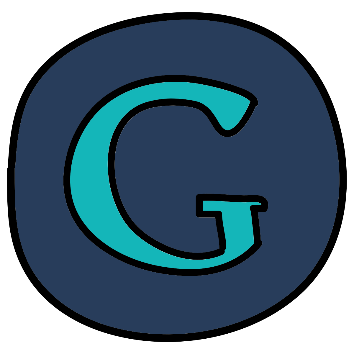 doodle style google logo icon