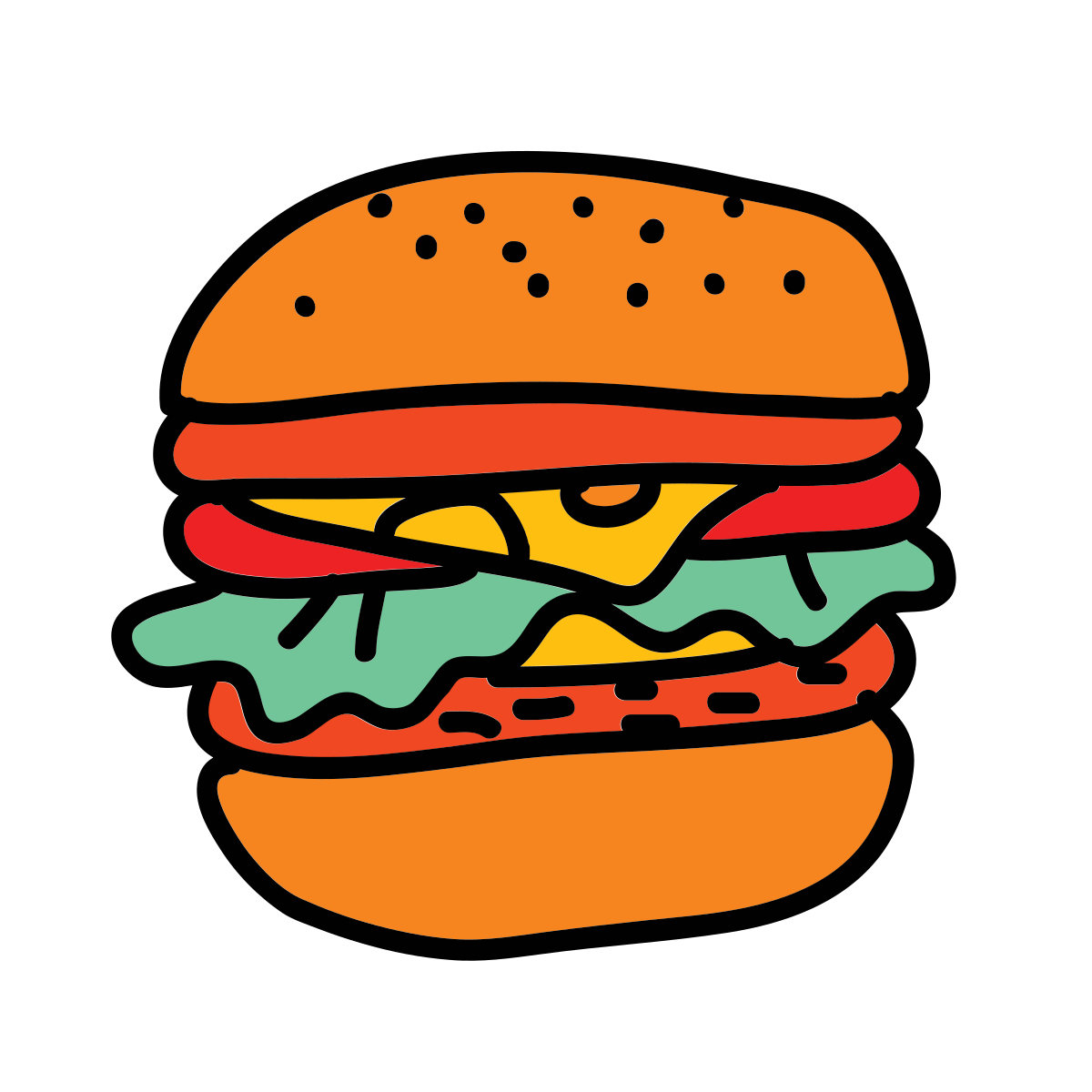 doodle style hamburger icon