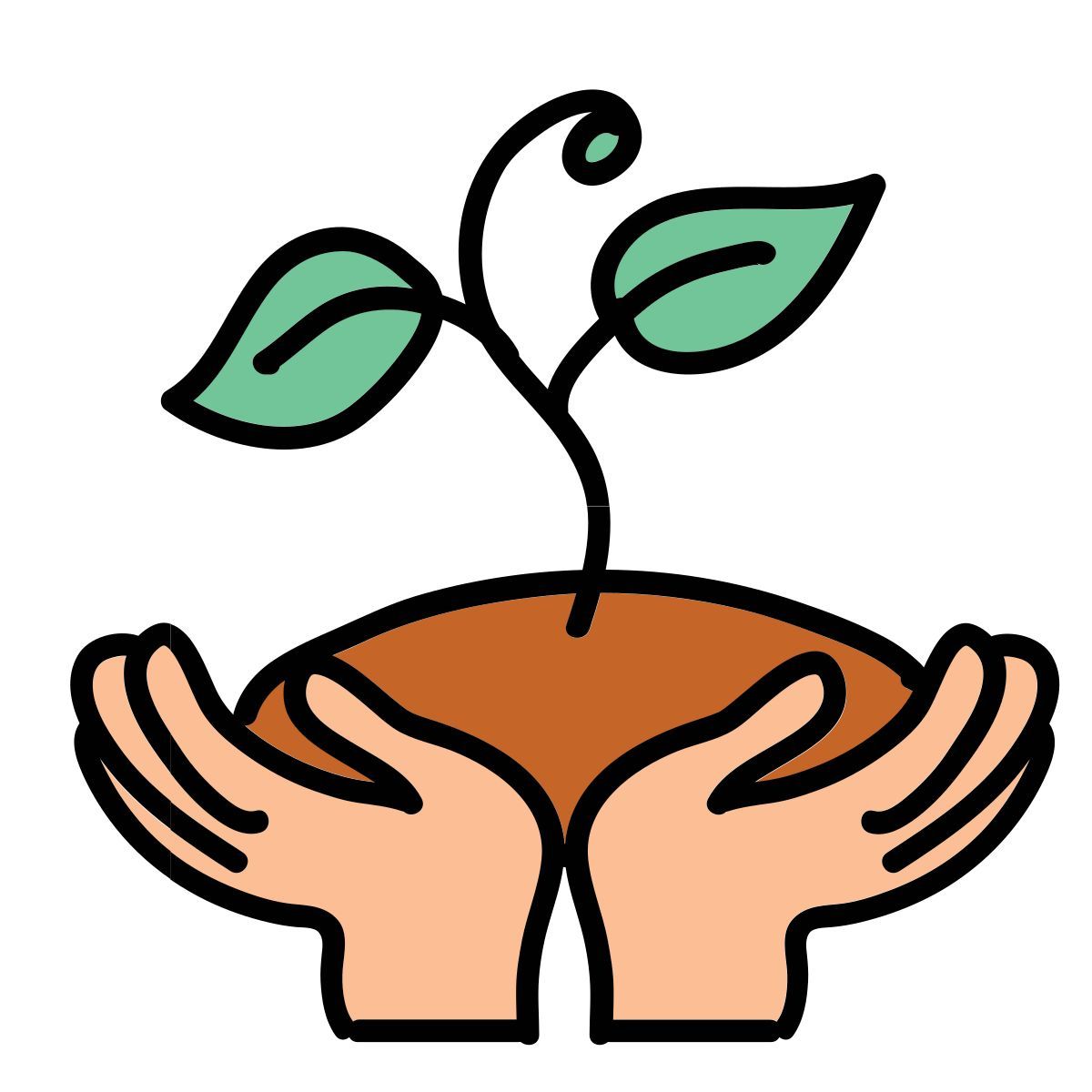 doodle style pflanzen icon