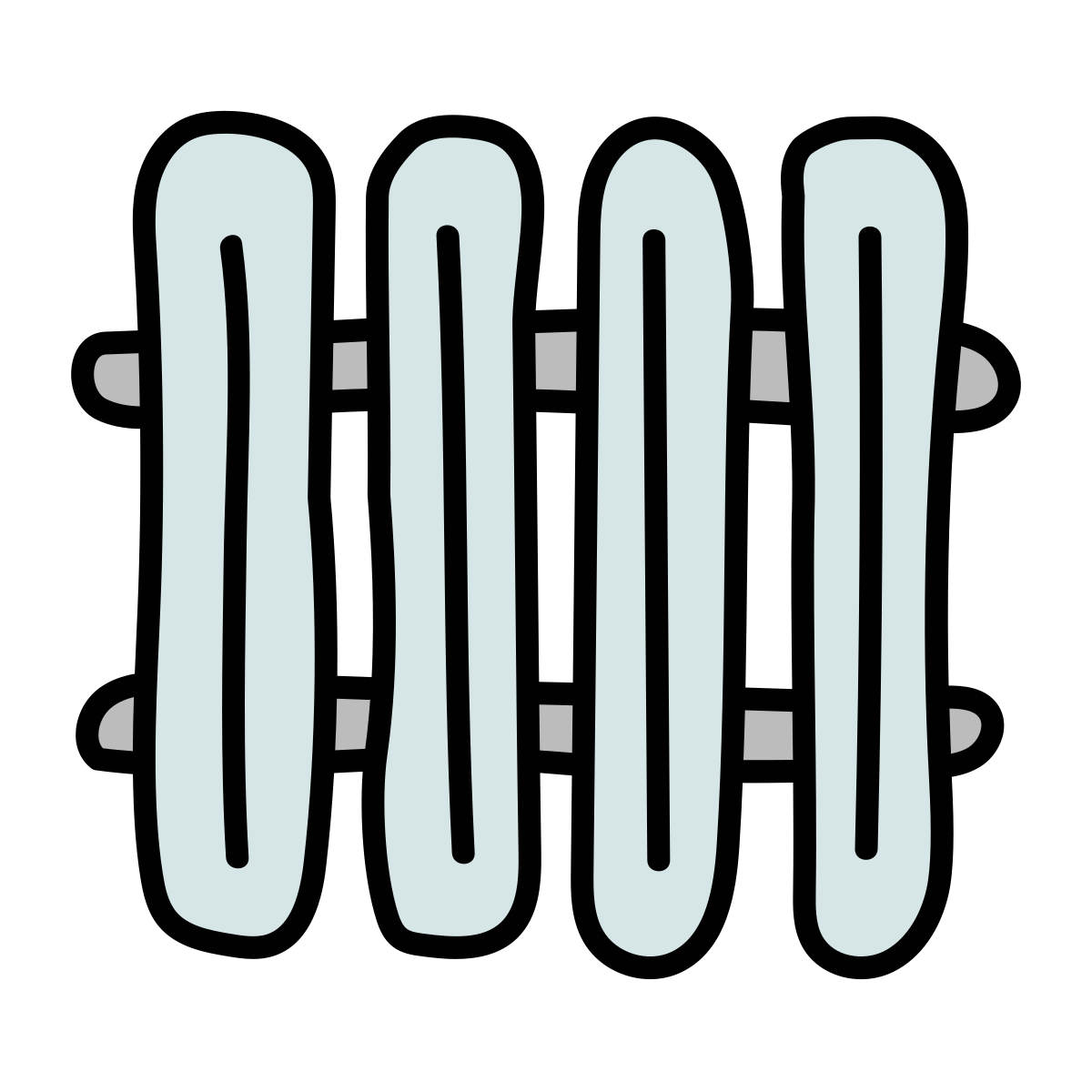 doodle style heating radiator icon