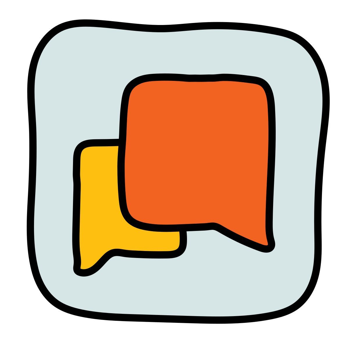 doodle style encontrar icon