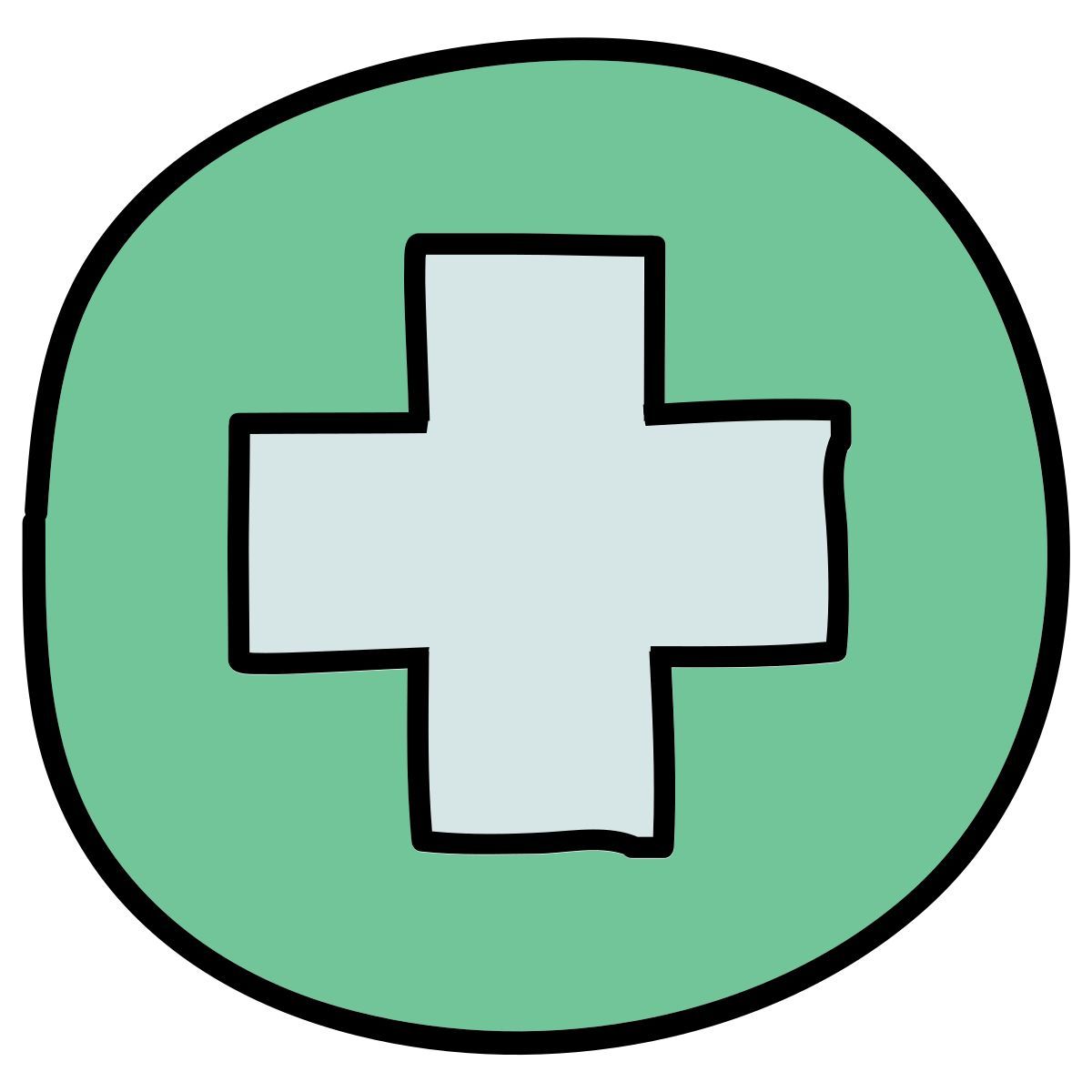 doodle style hôpital icon