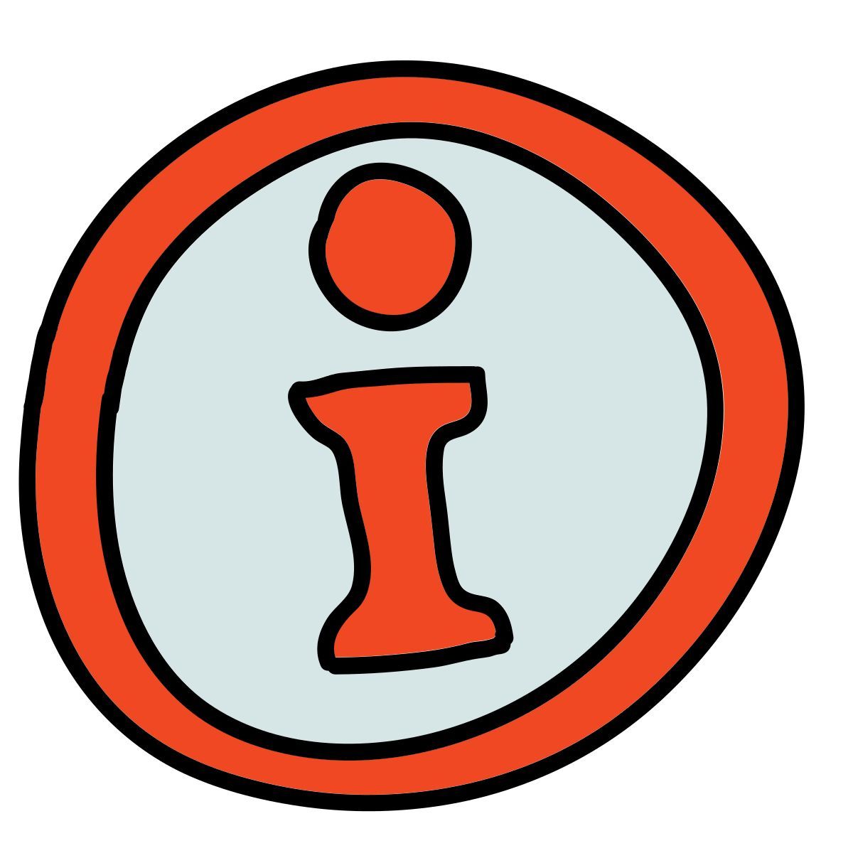 doodle style information icon