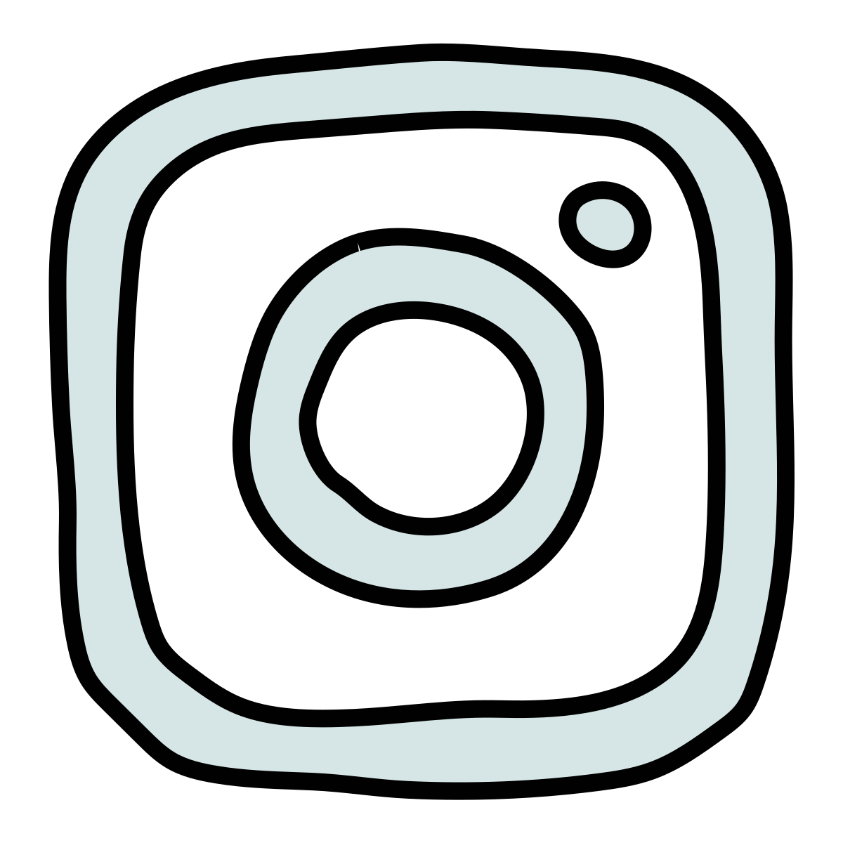 doodle style instagram new icon