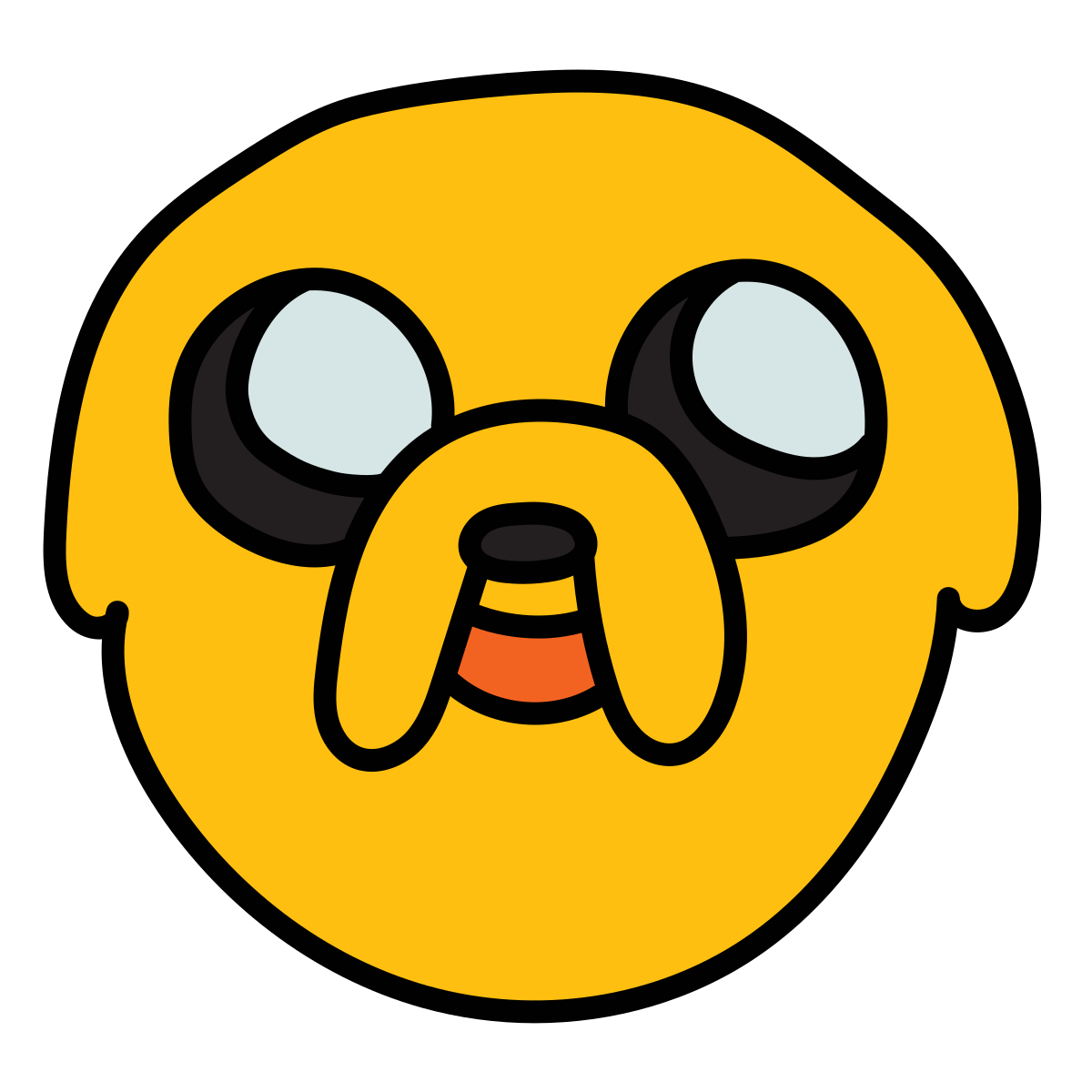 doodle style jake icon