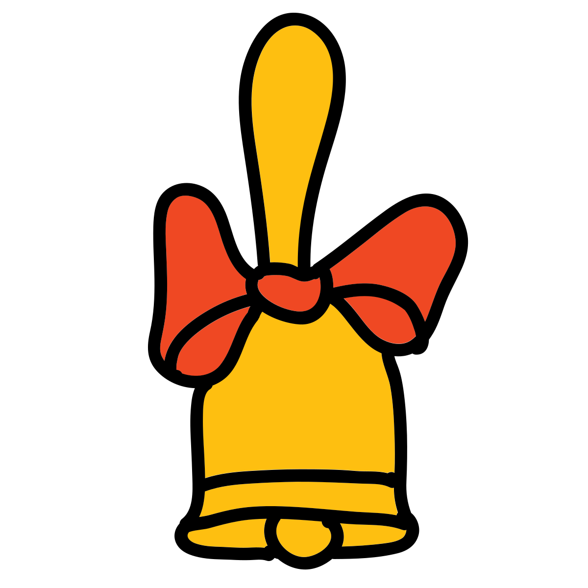doodle style jingle bell icon