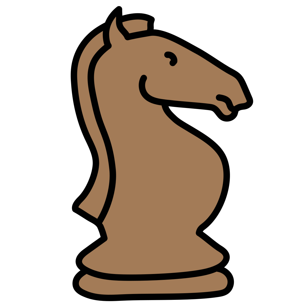 doodle style knight icon