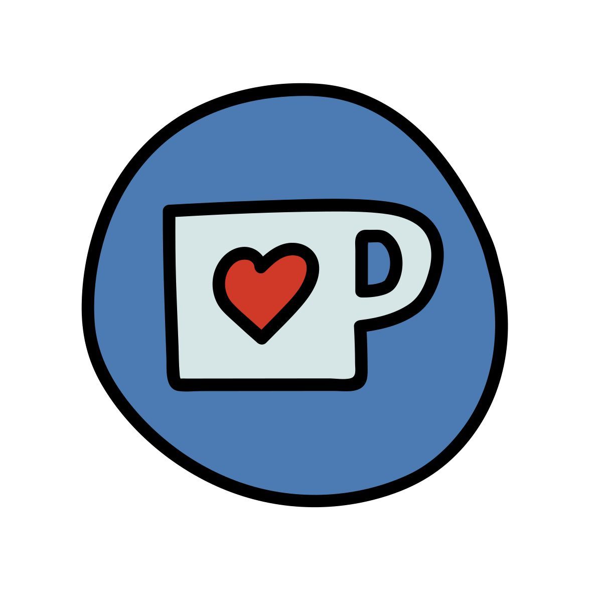 doodle style ko fi icon