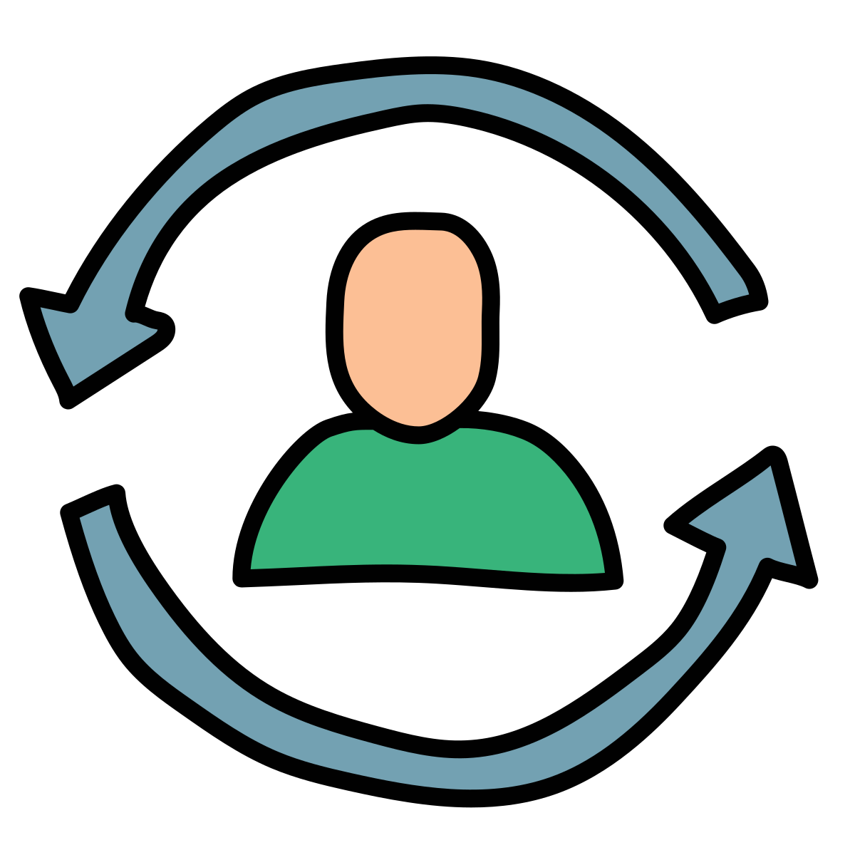 doodle style lifecycle icon