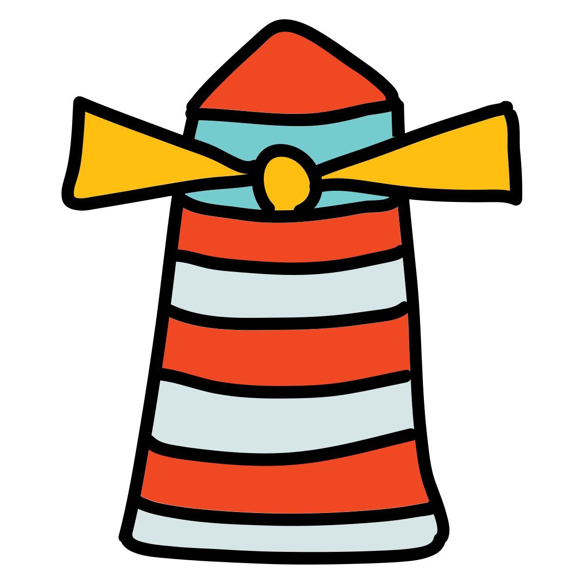 doodle style leuchtturm icon