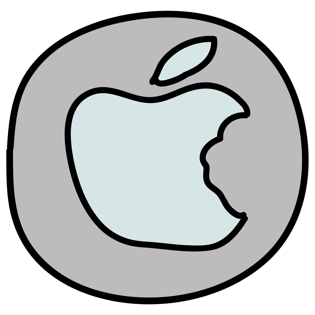 doodle style mac os icon