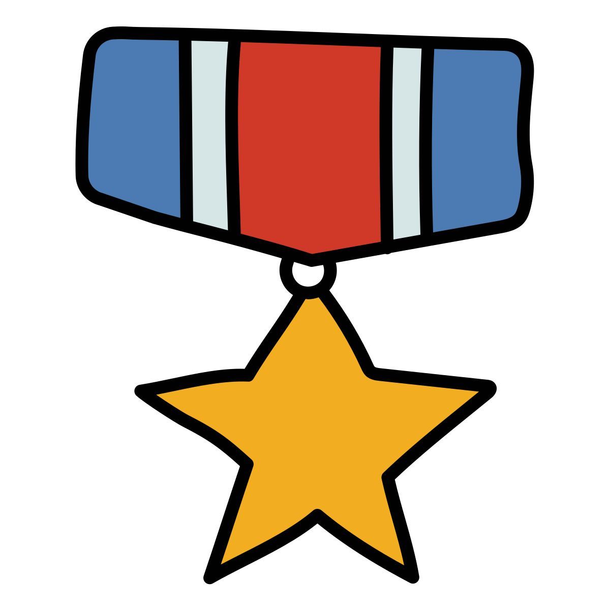 doodle style medaglia icon