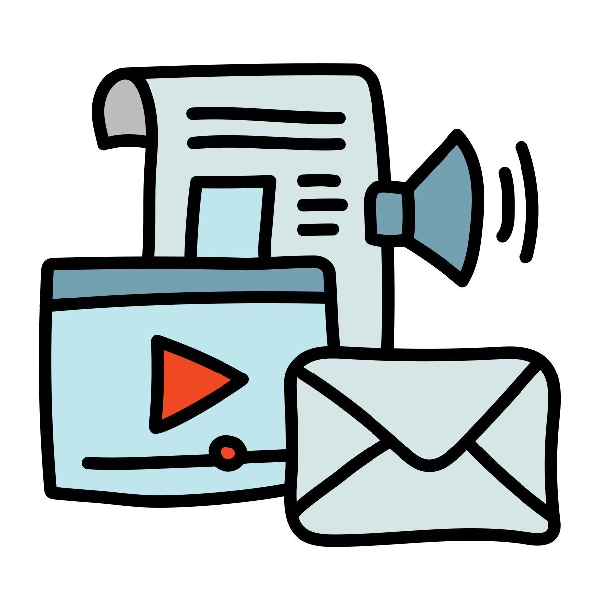 doodle style 媒体 icon