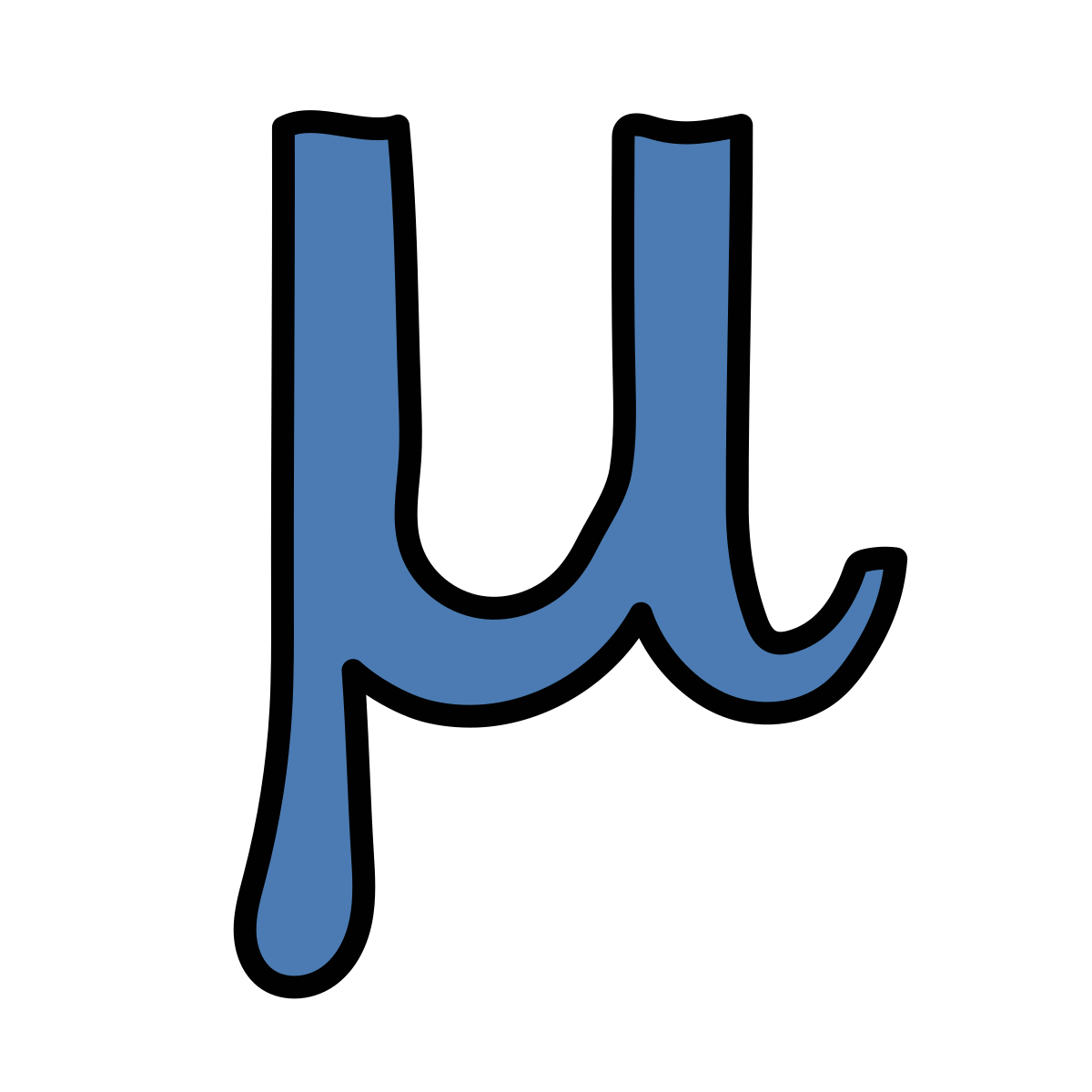 doodle style mu icon