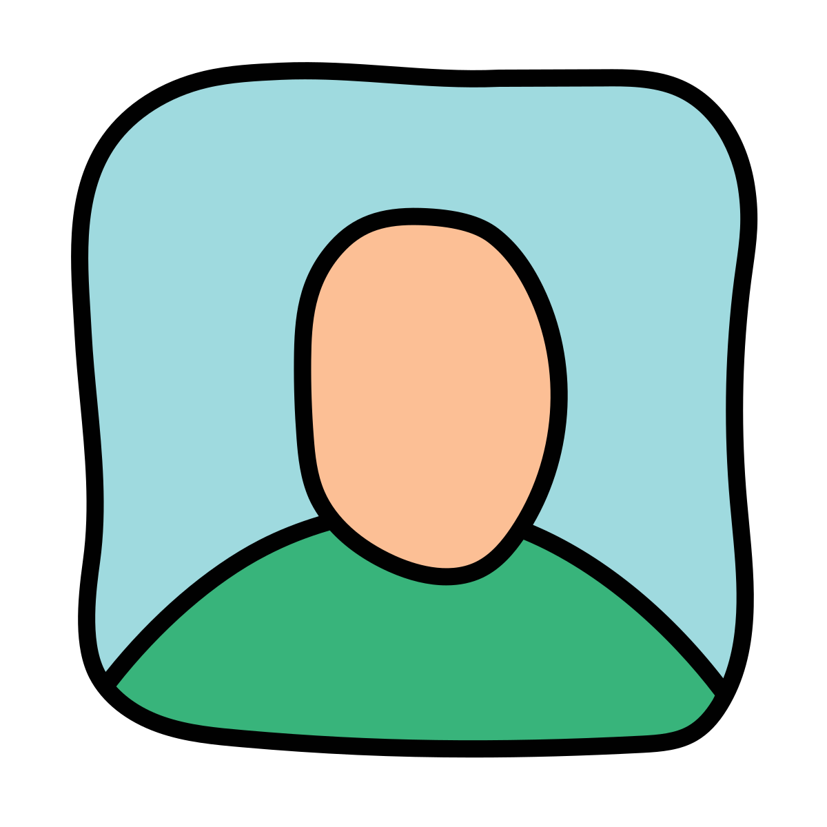 doodle style name icon