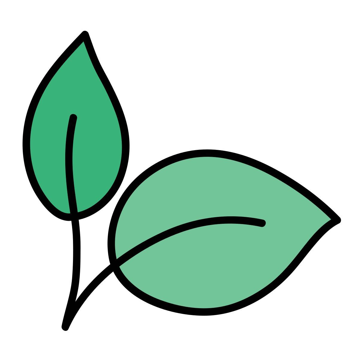 doodle style comida natural icon