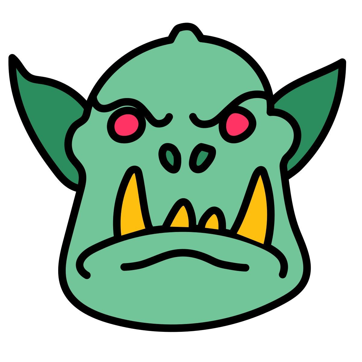 doodle style orco icon