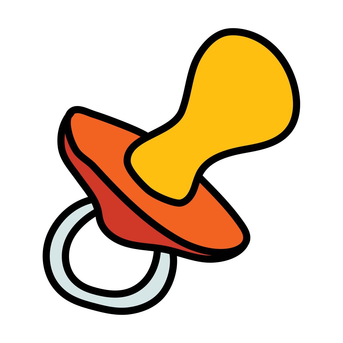 doodle style schnuller icon