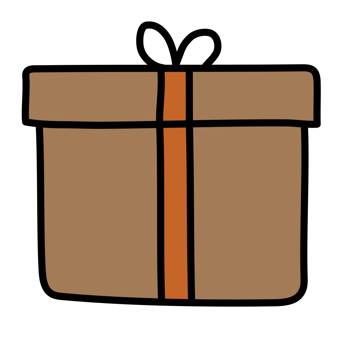 doodle style packaging icon