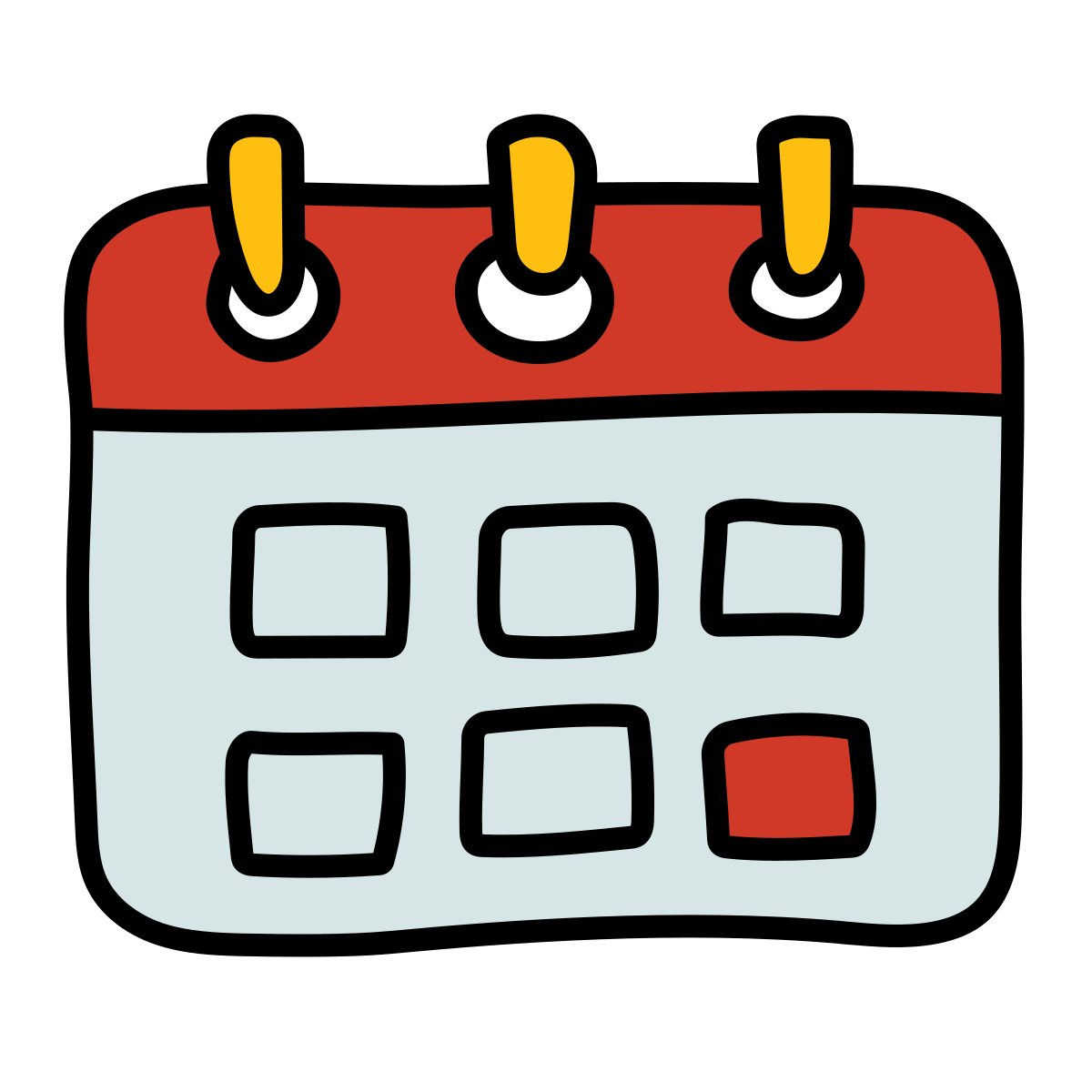 doodle style planner icon