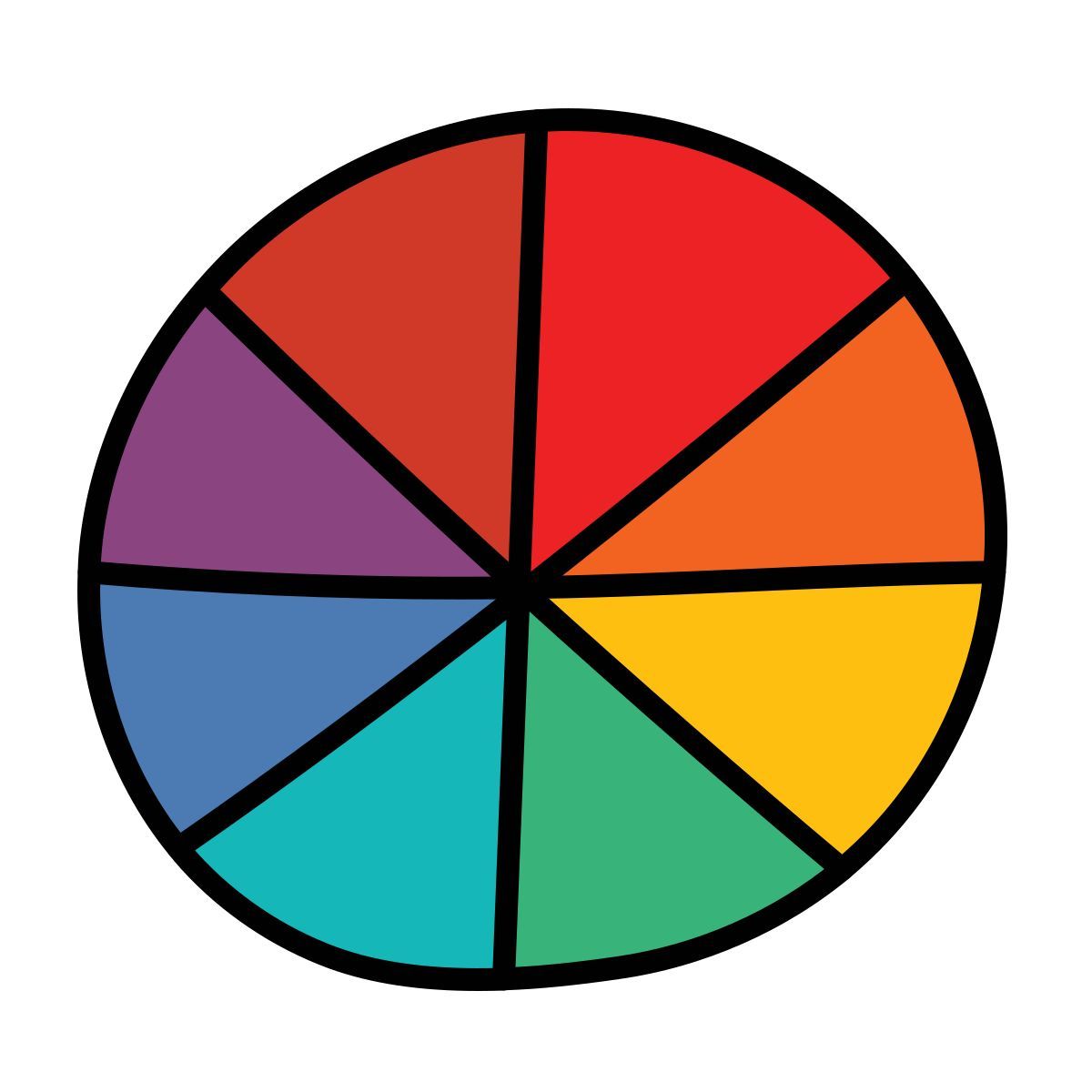 doodle style farbe icon