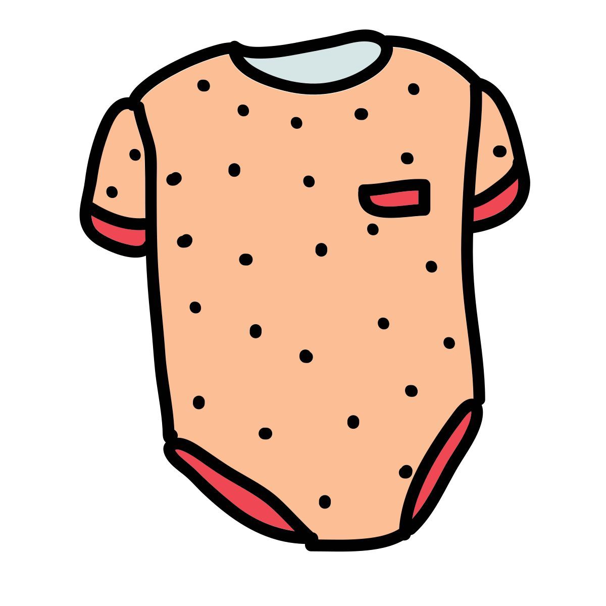 doodle style romper icon
