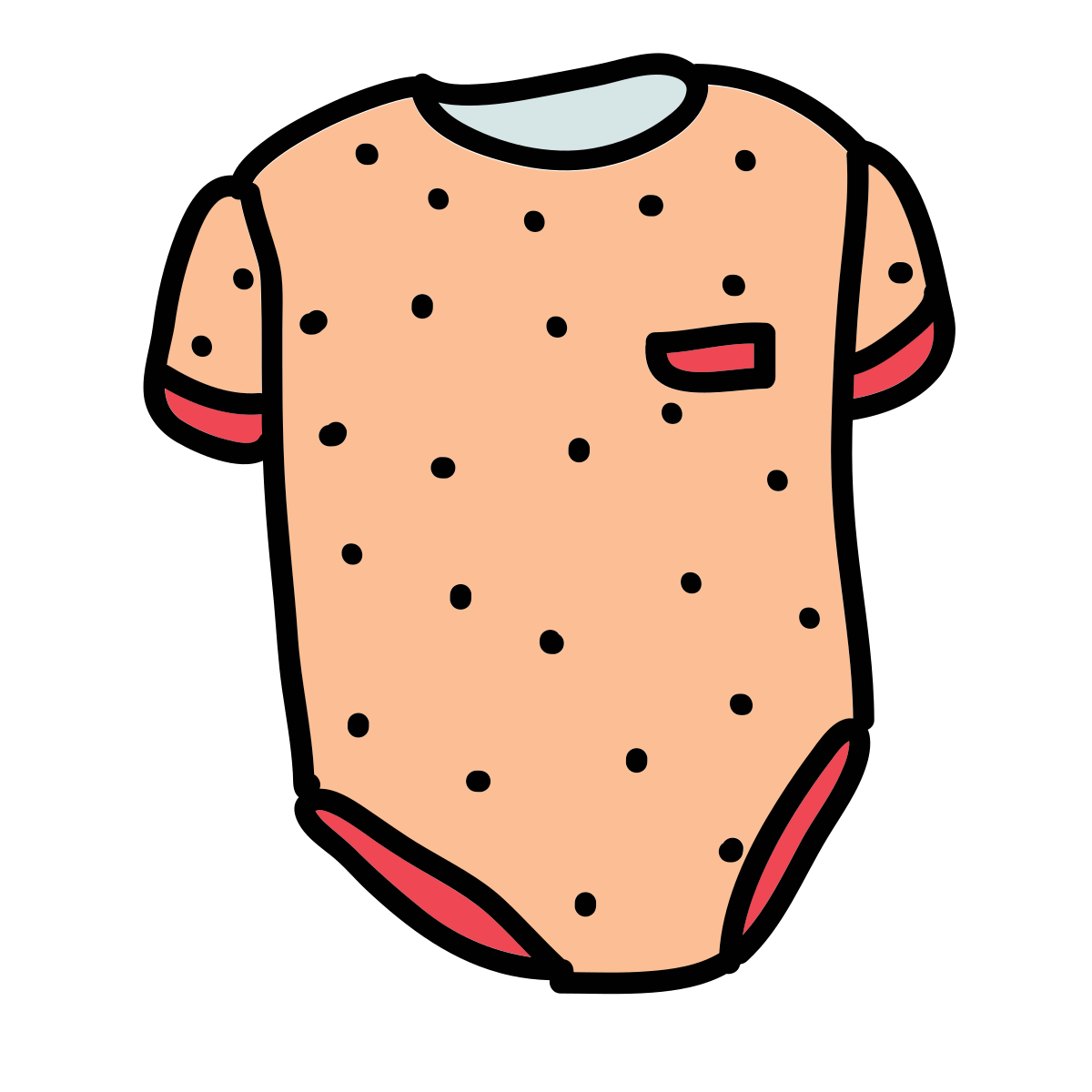 doodle style romper icon