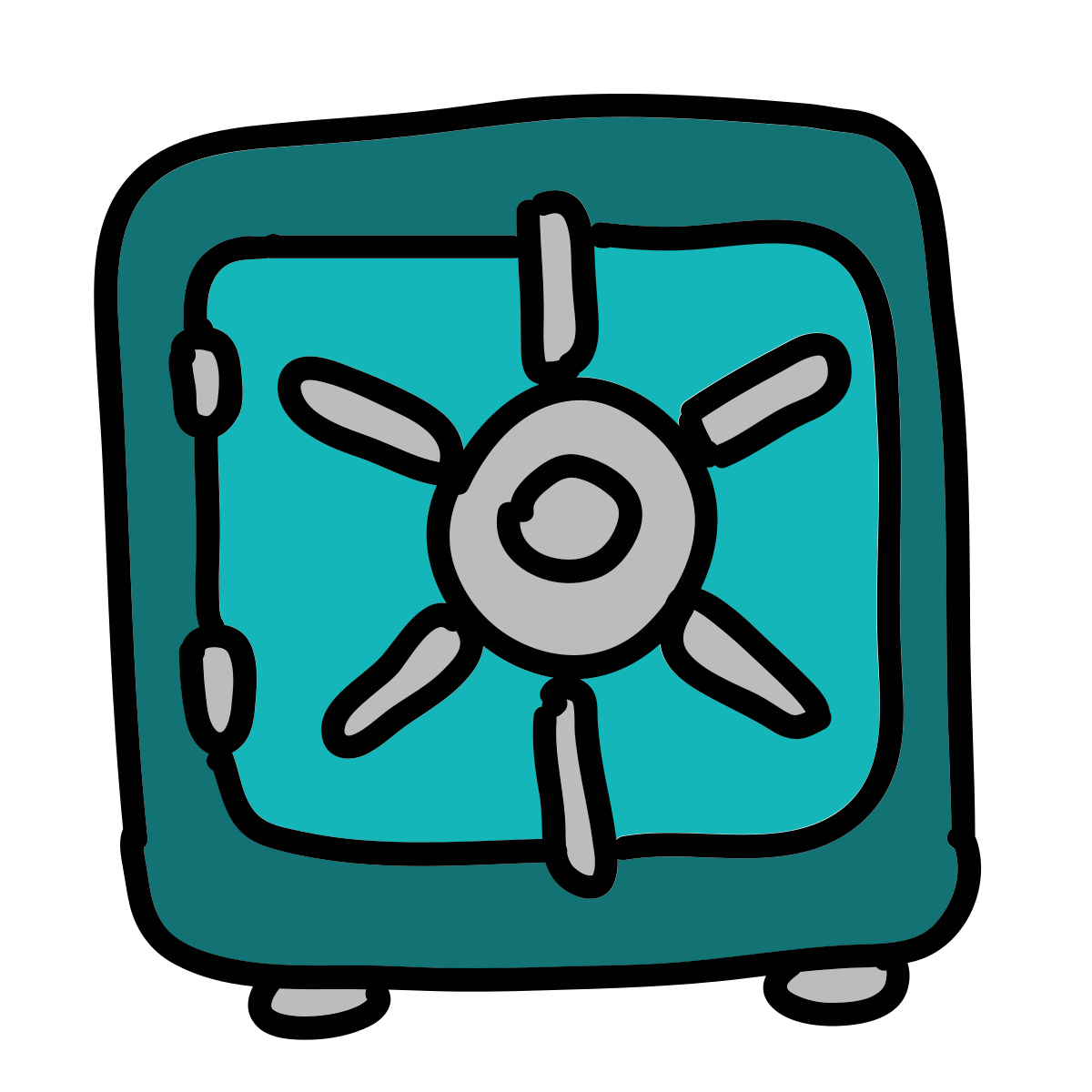 doodle style safe icon