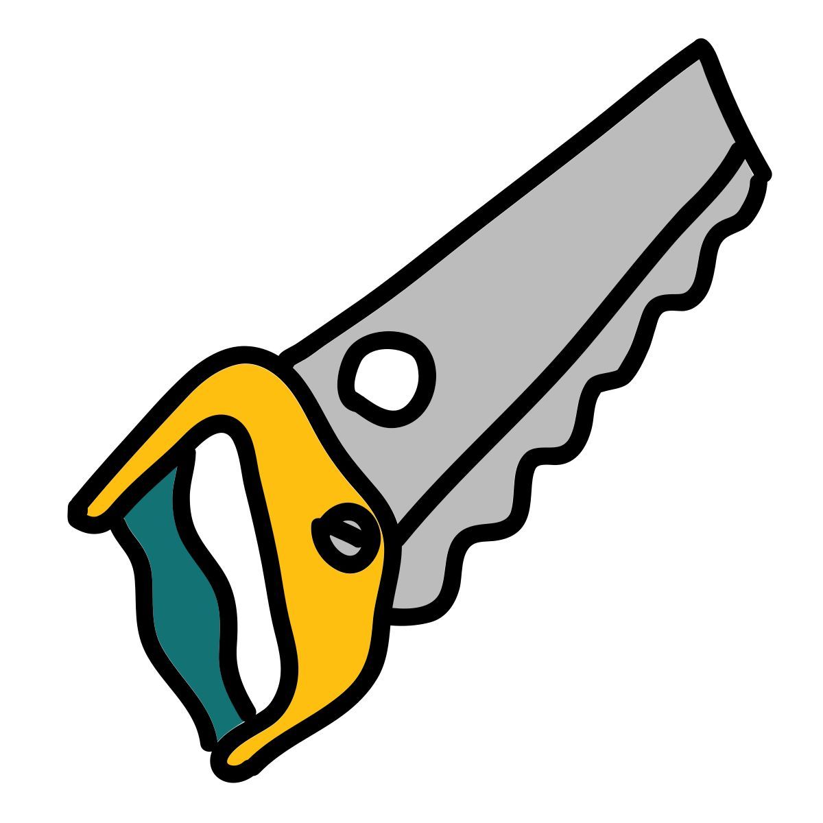 doodle style carpintero icon
