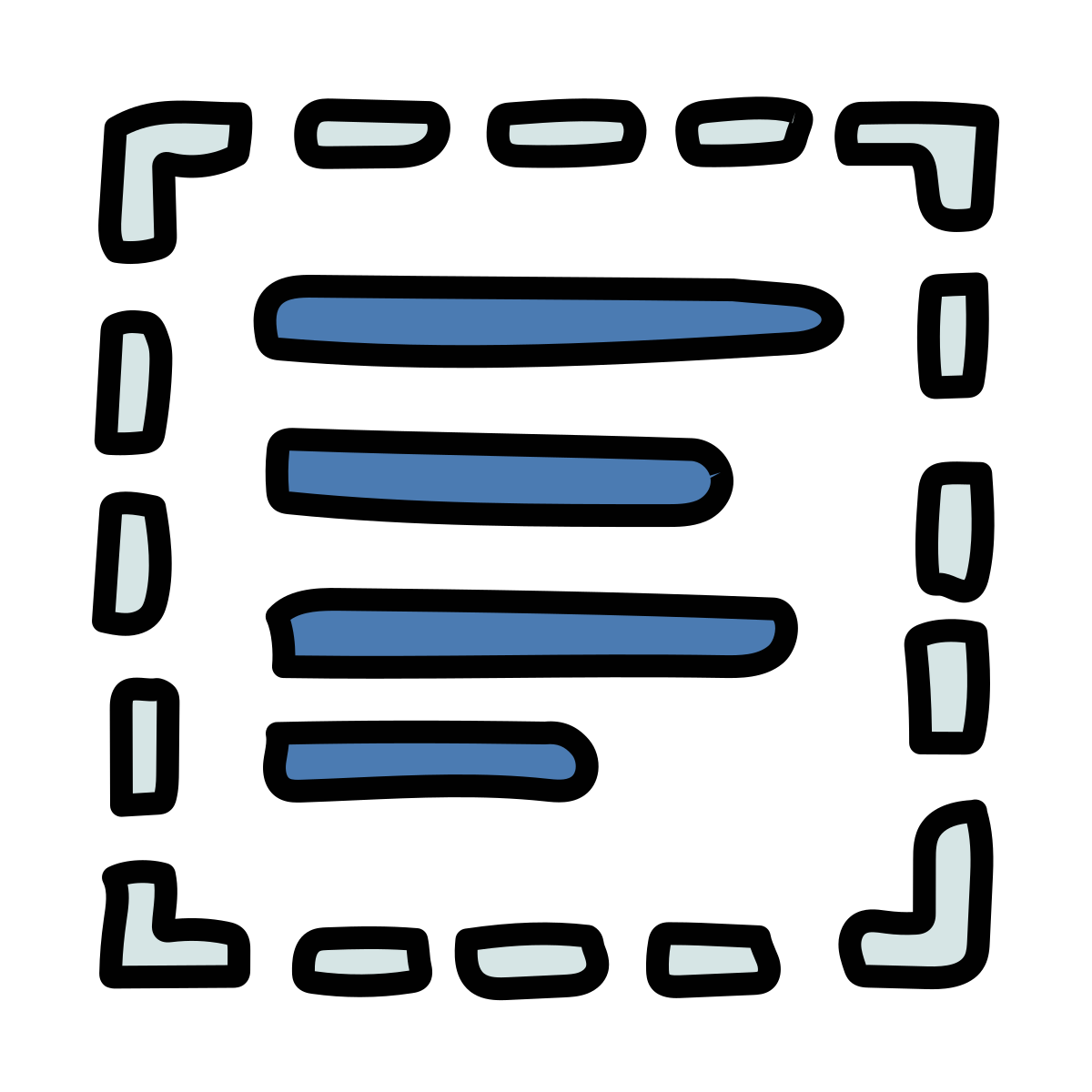 doodle style select all icon