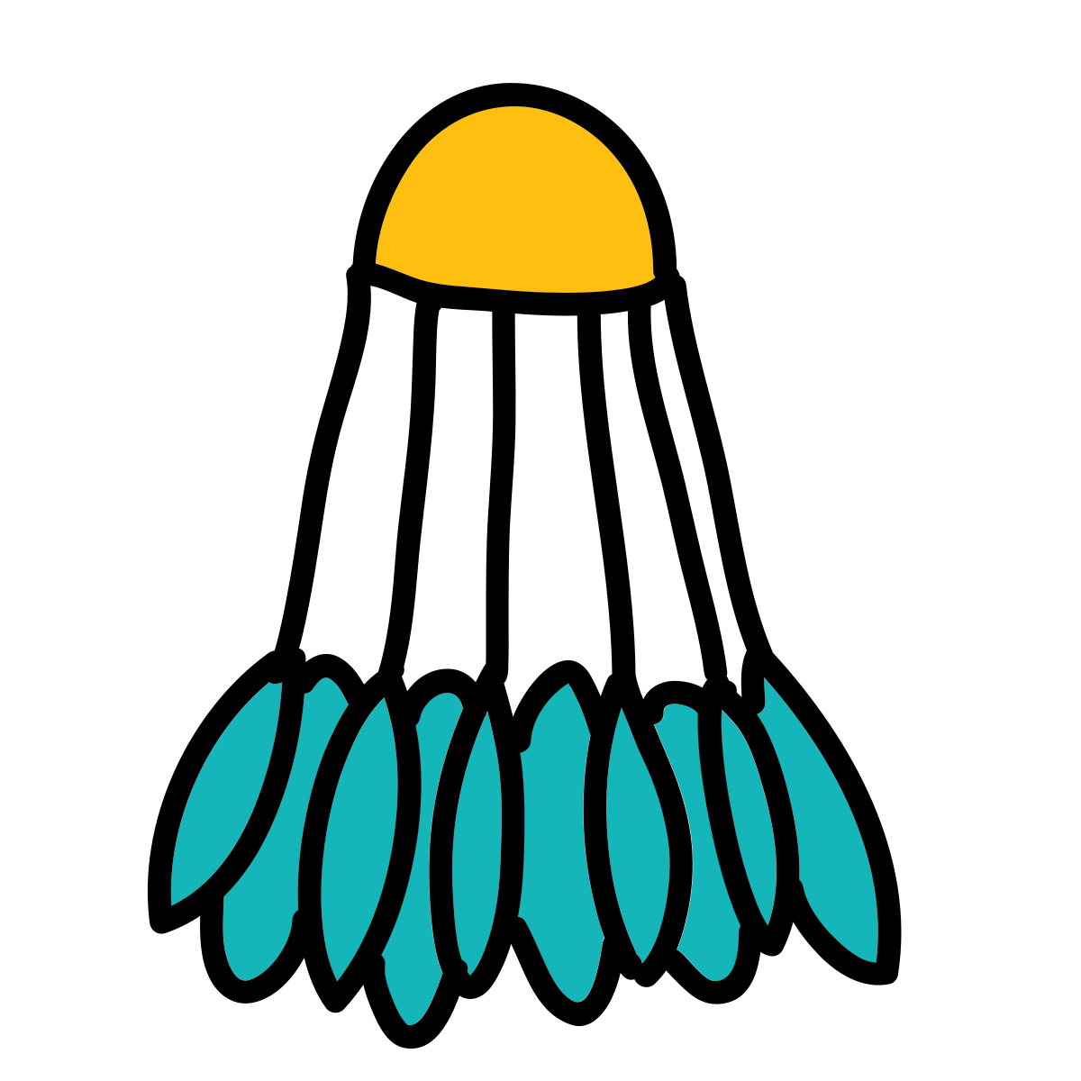 doodle style shuttercock icon