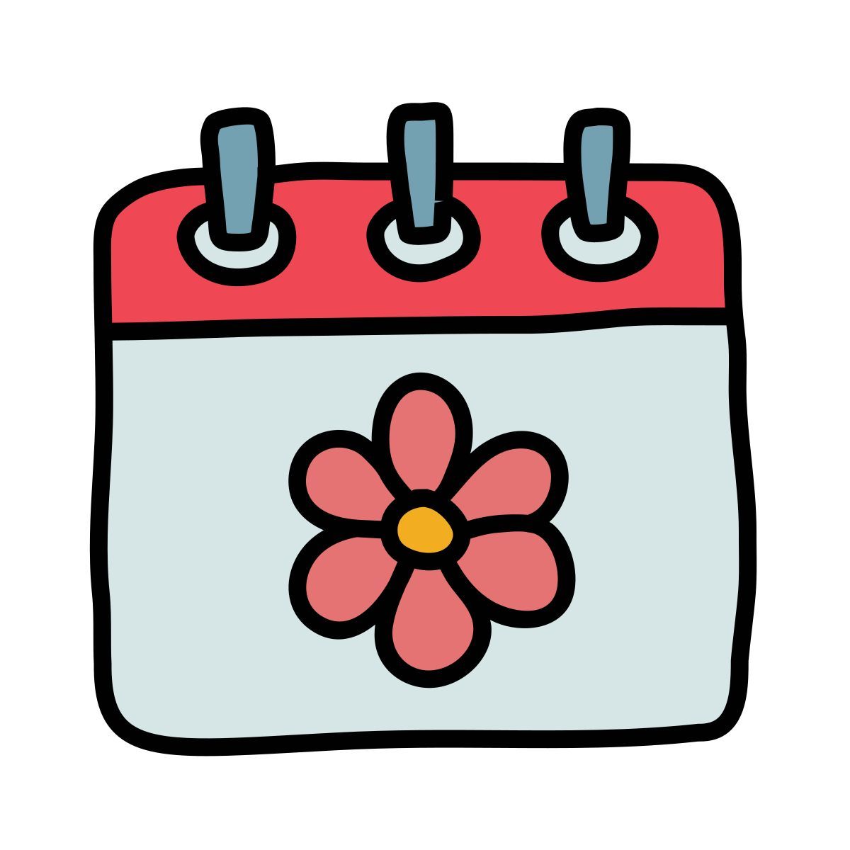 doodle style 春天 icon