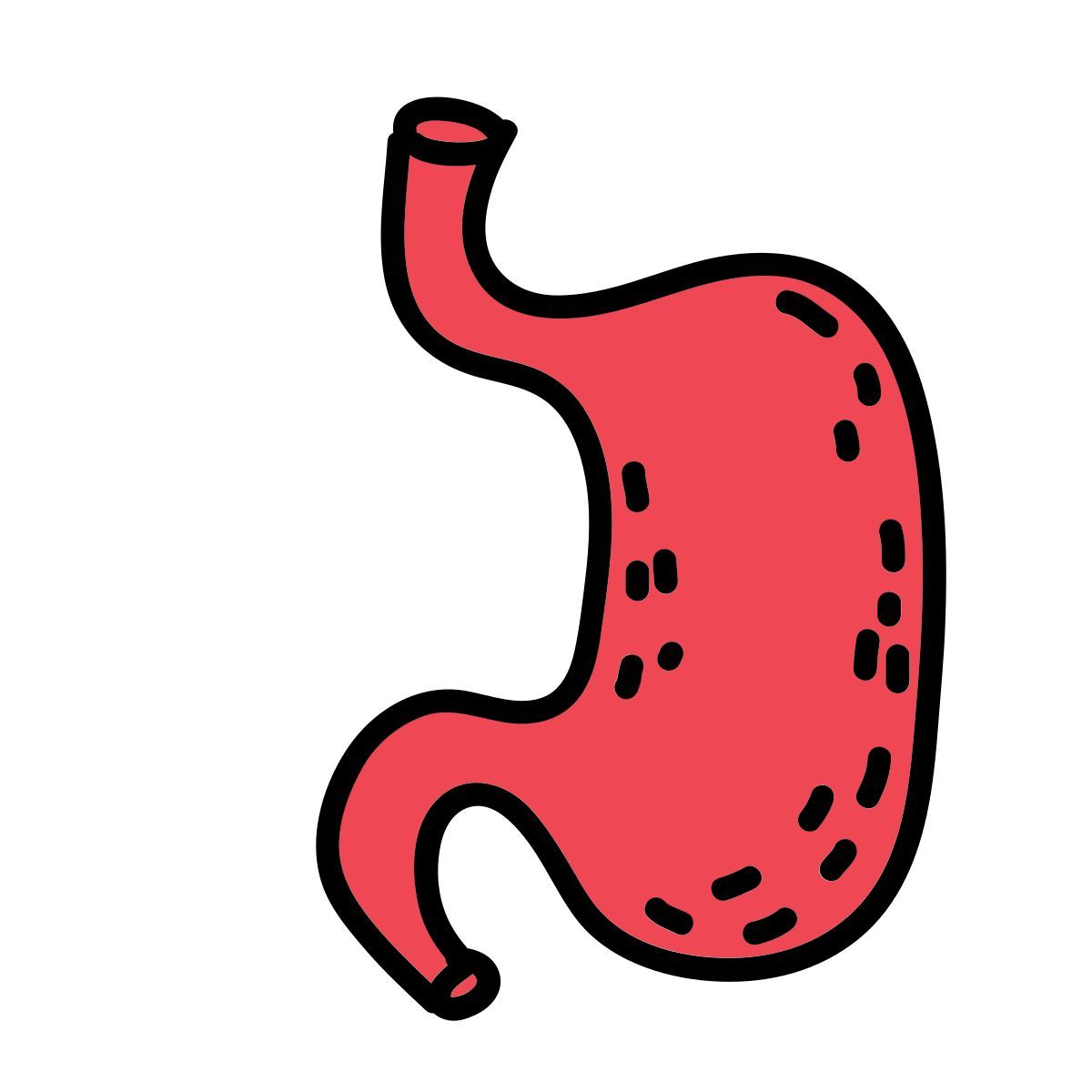 doodle style 胃 icon