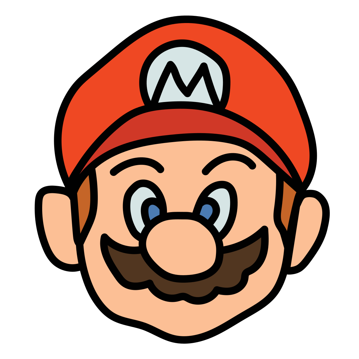 doodle style super mario icon
