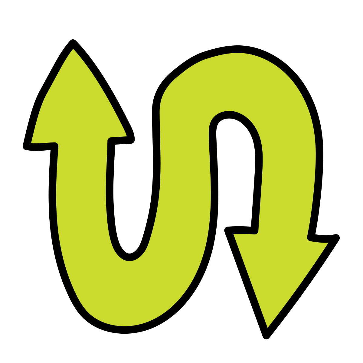doodle style swap icon