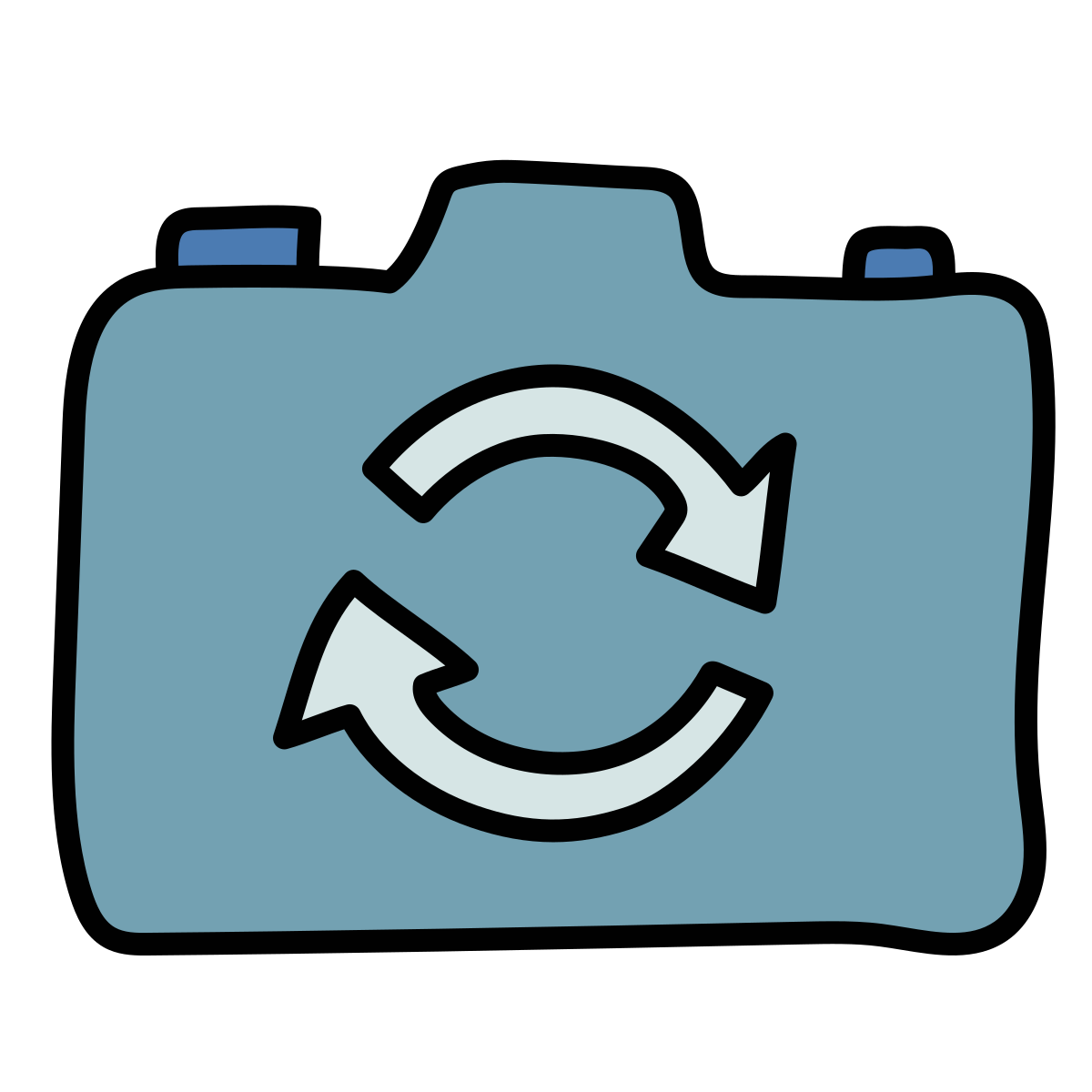 doodle style switch camera icon