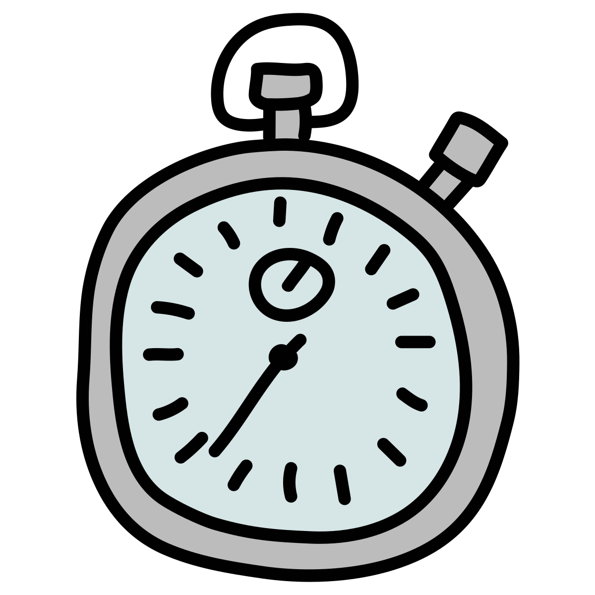 doodle style timer icon