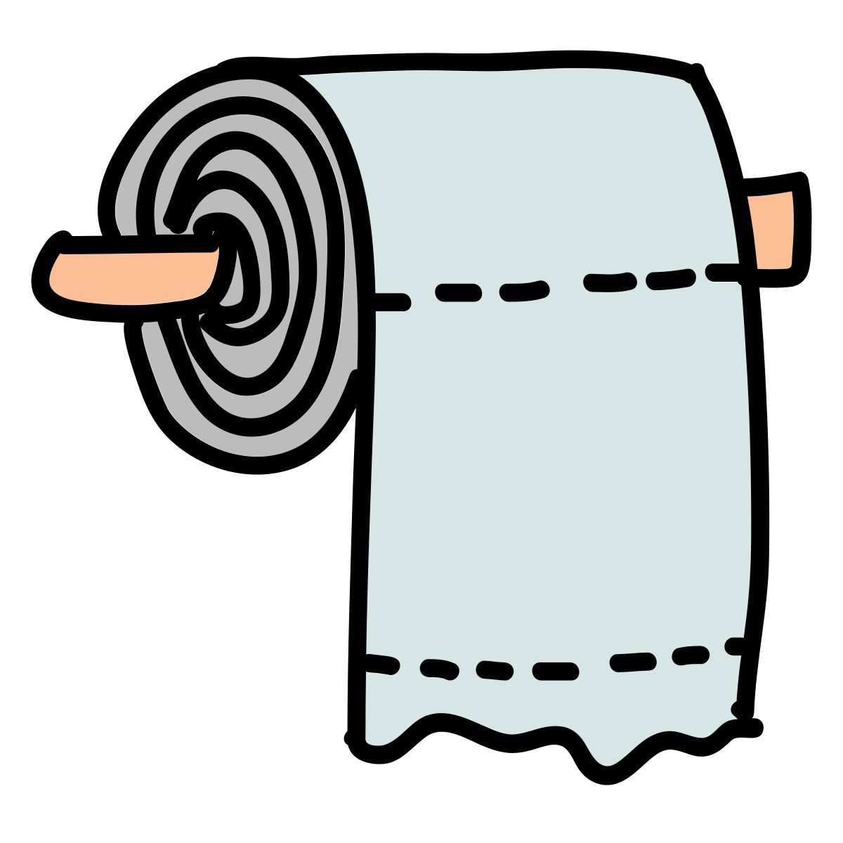 doodle style 卫生纸 icon