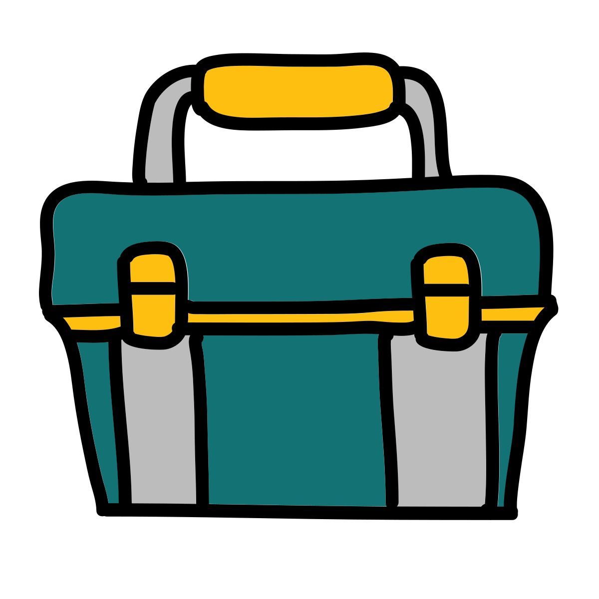 doodle style toolbox icon