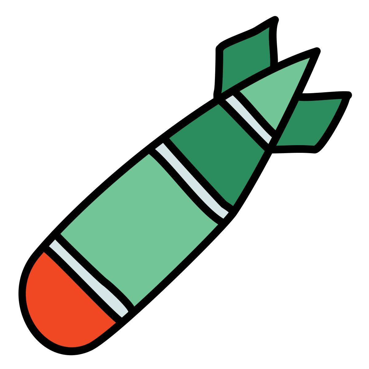 doodle style torpille icon
