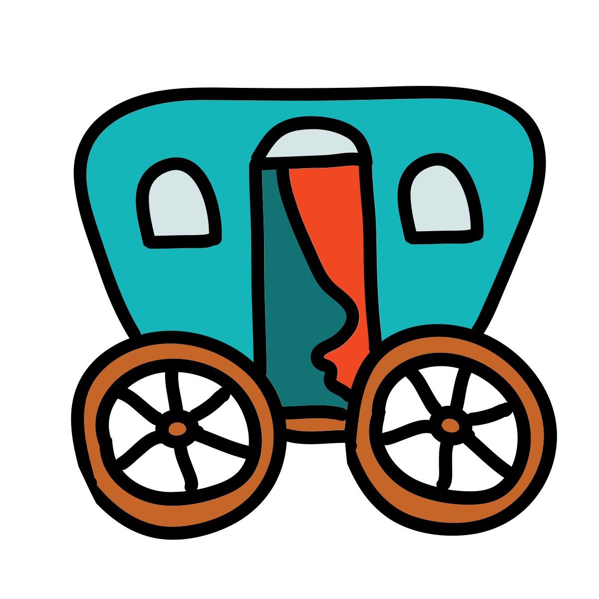 doodle style anhänger icon